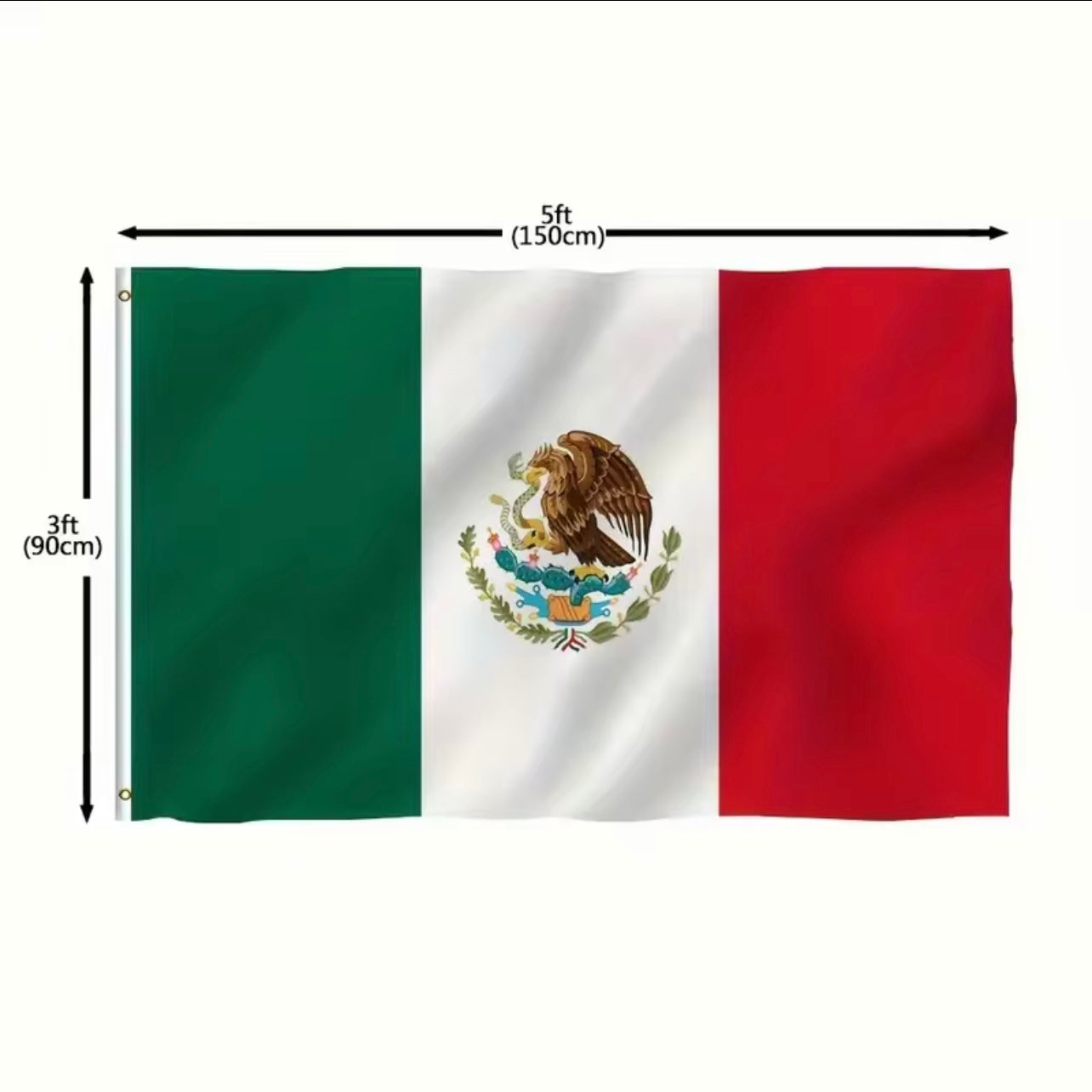 Mexico Flag🇲🇽 3x5 ft